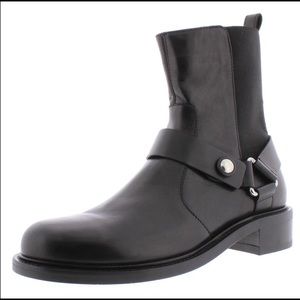 Aquatalia: Alexa Leather Zip-up motorcycle boots